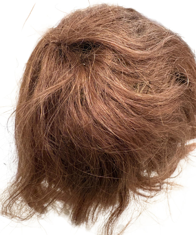 Puppenperücke, Mohair, Kurz , Gr. 28 Dunkelbraun