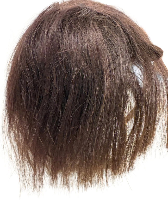 Puppenperücke, Mohair, Kurz , Gr. 26 Dunkelbraun