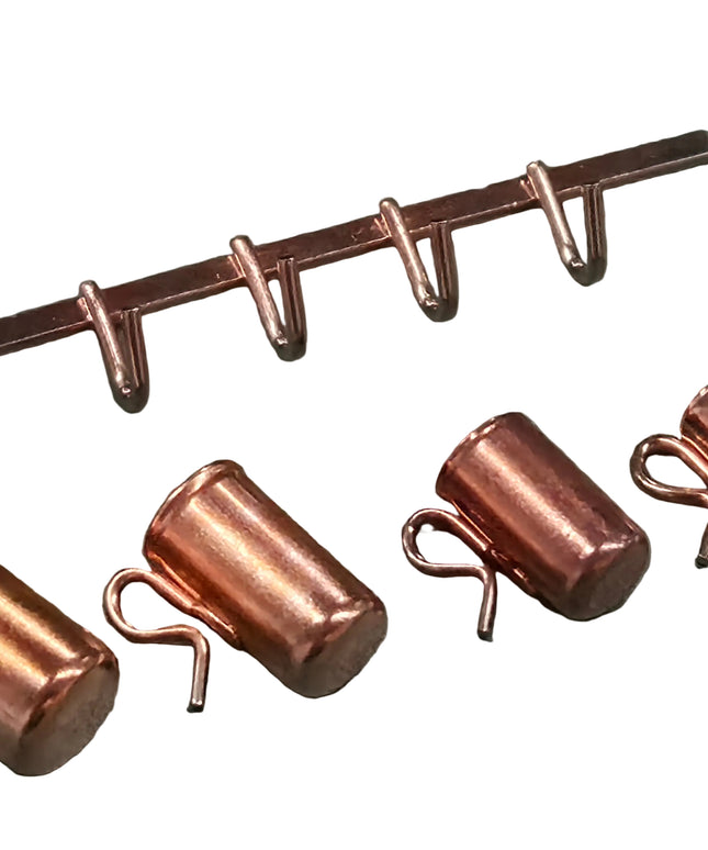 Becher Set aus Kupfer für Puppenhaus 1:12