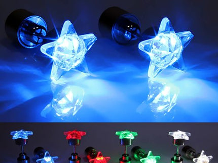 Leuchtendes Ohrstecker Paar in Verschiedenen Farben "Sternform"