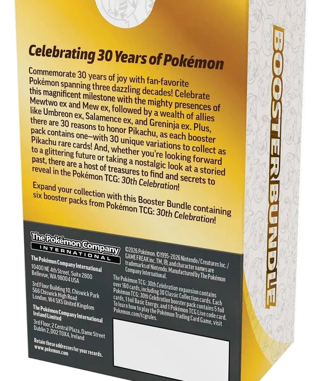 Pokémon - 30th Celebration Booster Bundle