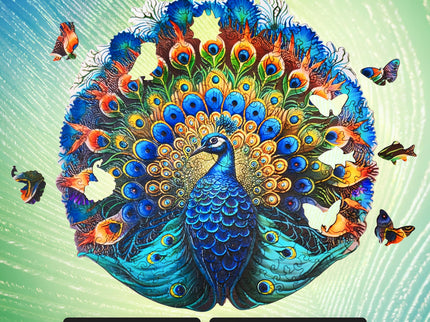 ESC Welt - Pfau Puzzle - 200 Teile