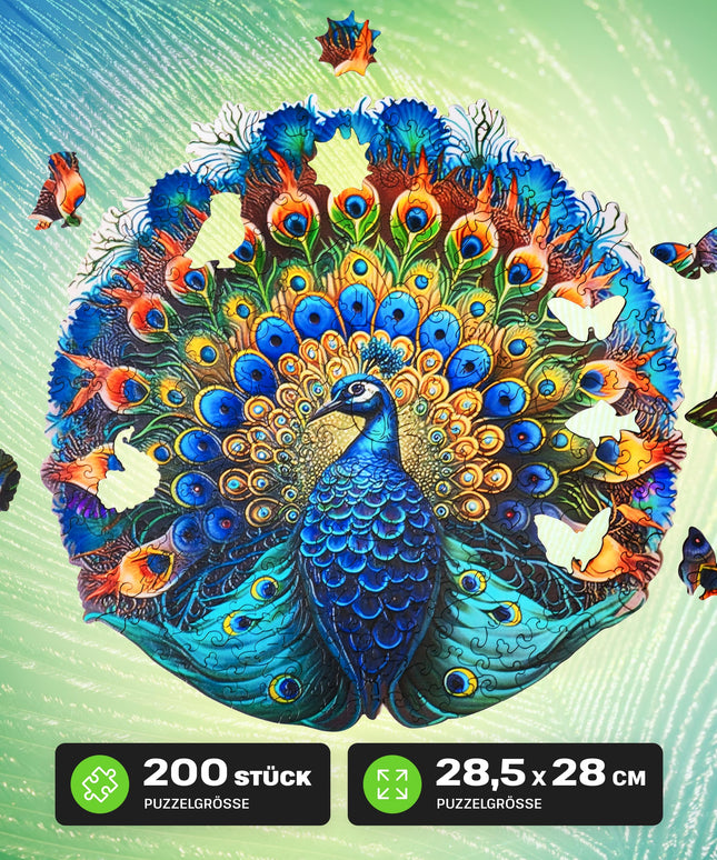 ESC Welt - Pfau Puzzle - 200 Teile