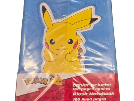 Pokémon A5 Plush Pikachu Notebook – Flauschiges Pokémon Notizbuch Blau