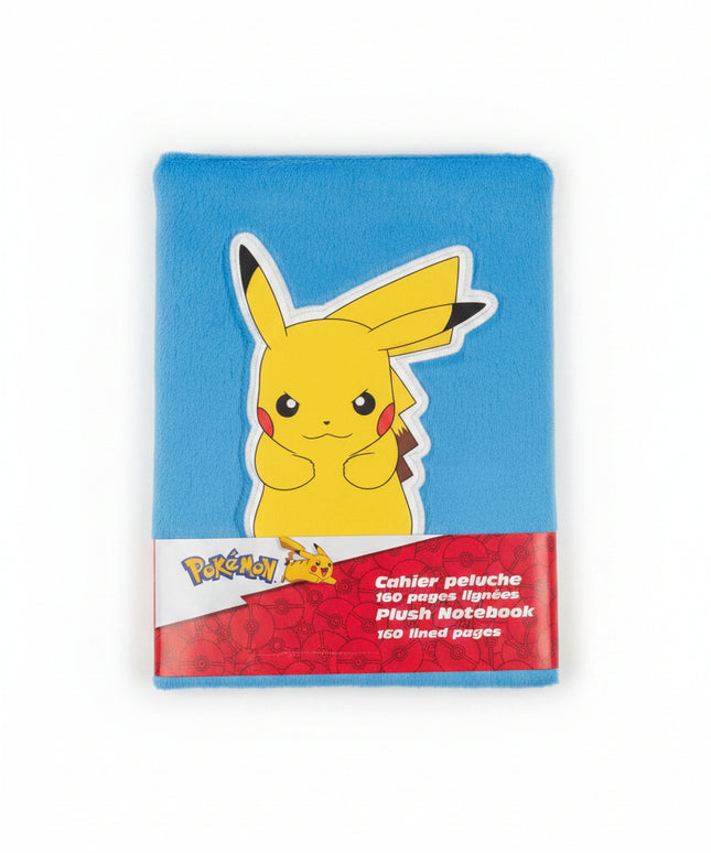 Pokémon A5 Plush Pikachu Notebook – Flauschiges Pokémon Notizbuch Blau