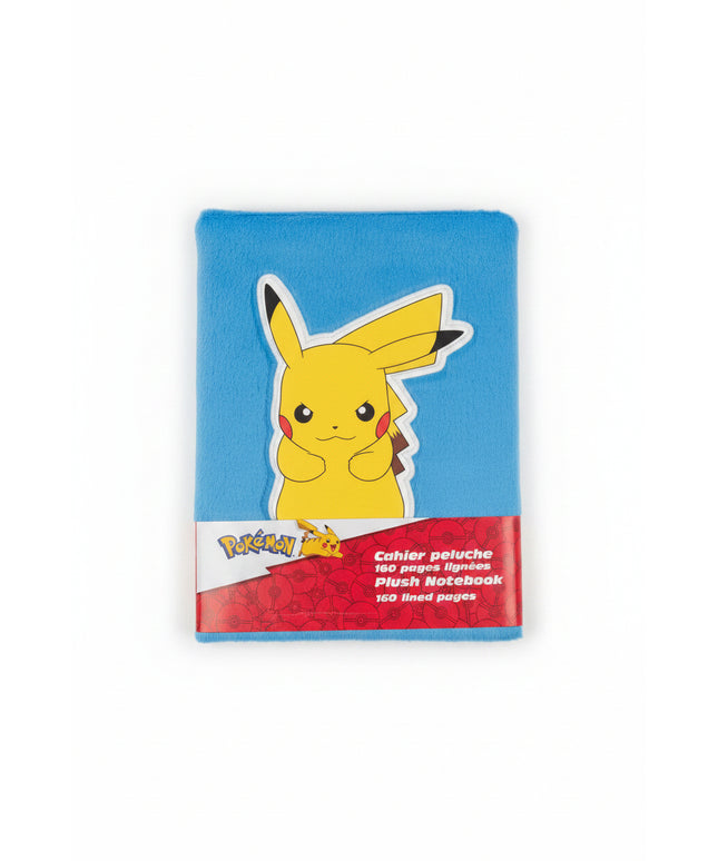Pokémon A5 Plush Pikachu Notebook – Flauschiges Pokémon Notizbuch Blau