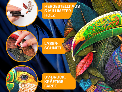 ESC Welt - Toucan Puzzle - 200 Teile