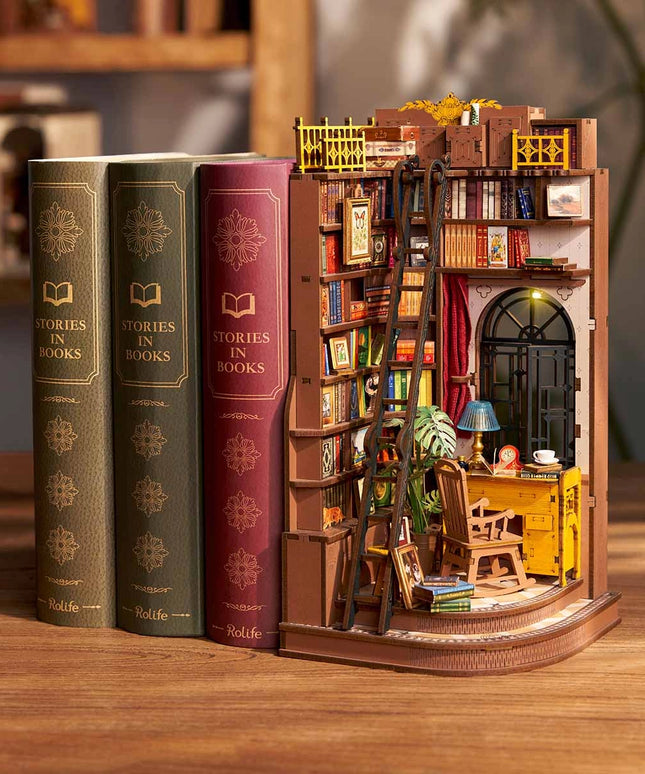 Rolife TGE02 - Silent Corner Study- Diorama - 3D Holzpuzzle
