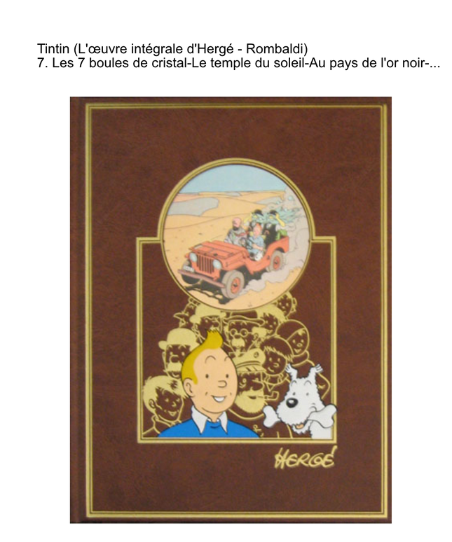 Tim und Struppi - La collection Tintin (L'œuvre intégrale d'Hergé - Rombaldi) en 13 volumes - édition collector limitée