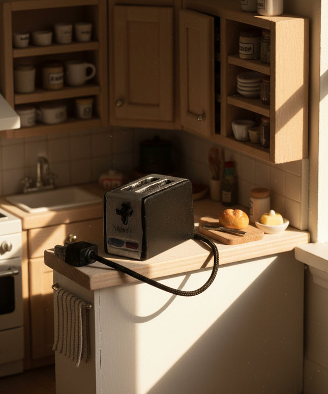 Toaster für Puppenhaus 1:12