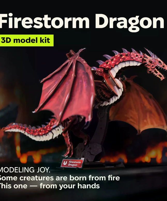UGEARS 70282 - Firestorm Dragon