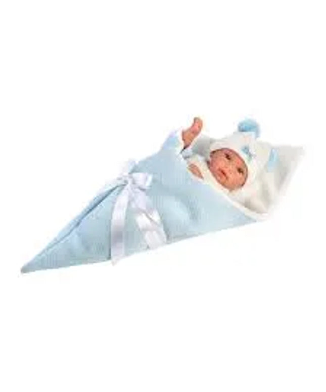 Llorens - Babypuppe Teddybär Blau 36cm
