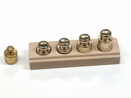 Waagegewichte aus Messing für Puppenhaus 1:12