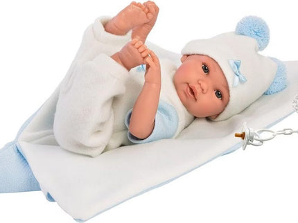 Llorens - Babypuppe Teddybär Blau 36cm