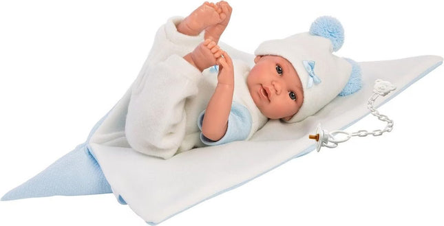 Llorens - Babypuppe Teddybär Blau 36cm