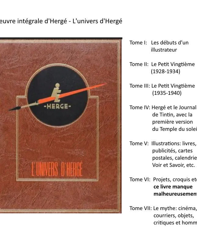 Tim und Struppi - L'oeuvre intégrale d'Hergé - L'univers d'Hergé