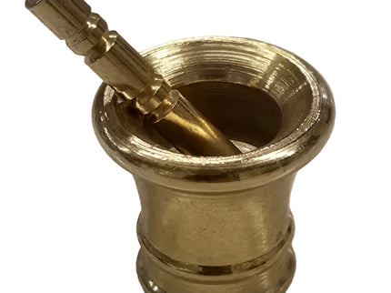 Mörser aus Messing für Puppenhaus 1:12