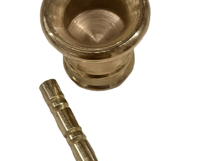 Mörser aus Messing für Puppenhaus 1:12
