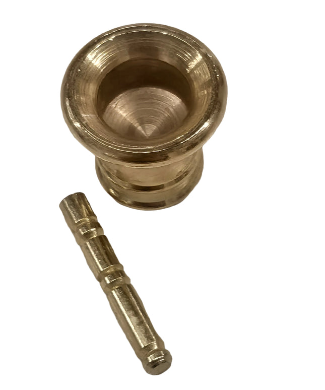 Mörser aus Messing für Puppenhaus 1:12