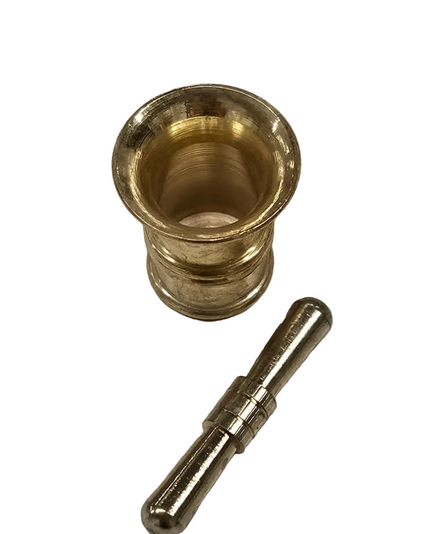 Mörser aus Messing für Puppenhaus 1:12