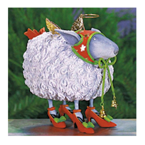 Ludibrium-Krinkles - Blanche White Sheep Ornament