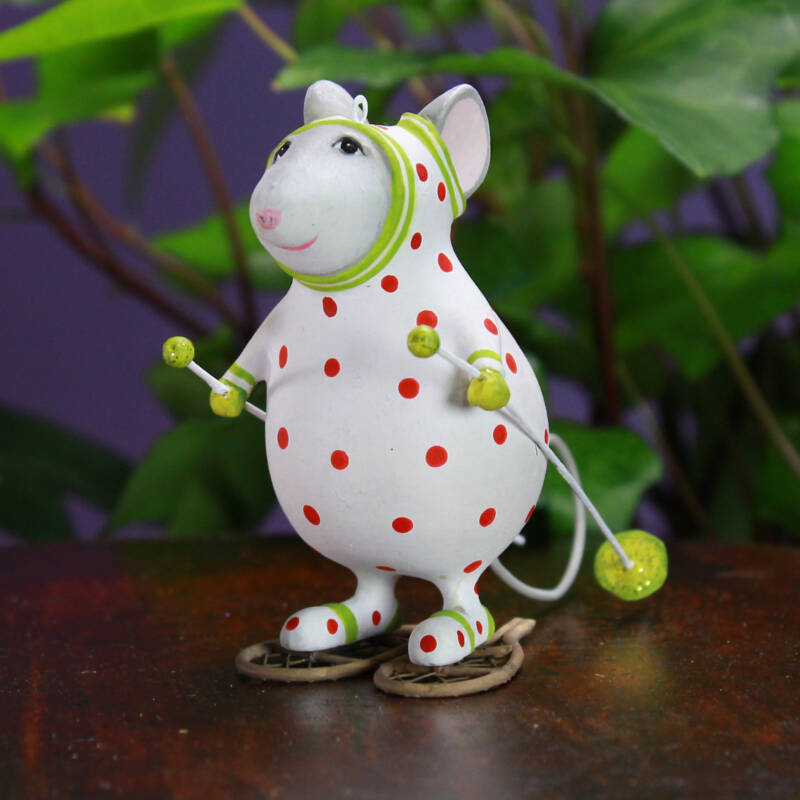 Ludibrium-Krinkles - Woodland - Pip Snowshoe Mouse Ornament