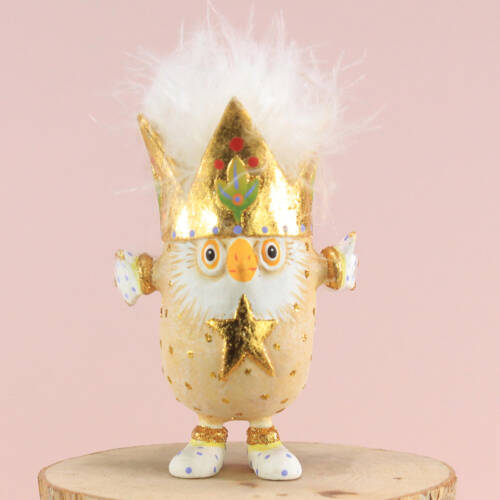 Ludibrium-Krinkles - Woodland - Otto Owl Ornament Otto die Eule ist der Patriarch der Eulenfamilie. Er trägt