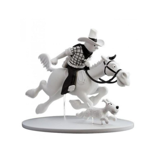 Tim und Struppi - Szene aus dem Album "Tim in Amerika" / off-Serie schwarz/weiss