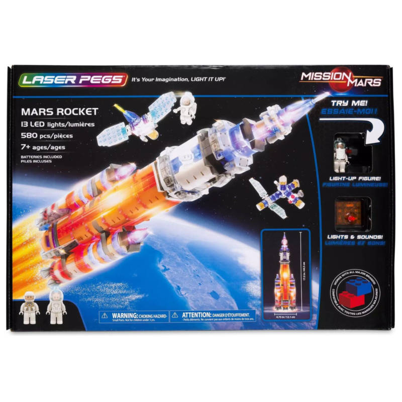 Ludibrium-Laser Pegs - Mars Rocket - Klemmbausteine