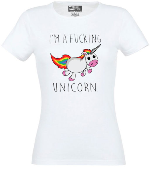 Einhorn Girlie - T-Shirt "i am a fucking unicorn"
