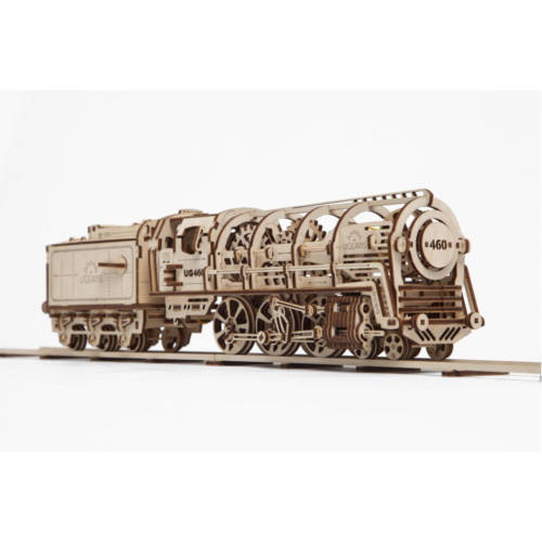 UGEARS 70058 - V-Express Dampflokomotive mit Tender