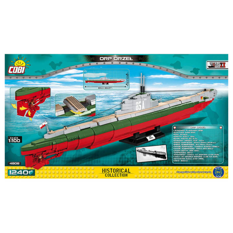 Ludibrium-Cobi 4808 - U-Boot ORP Orzel 1:100