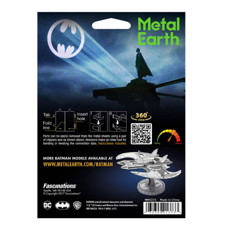 Ludibrium-Metal Earth 502754 - Batman 1989 Batwing MMS373
