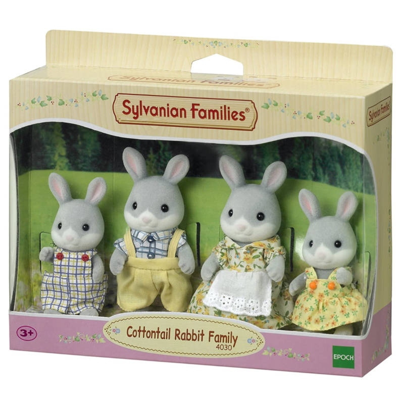 Ludibrium-Sylvanian Families 4030 - Cottontail Rabbit Family