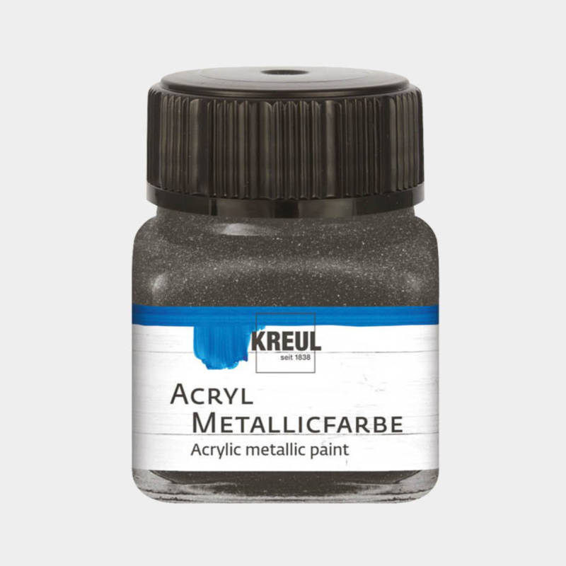 Ludibrium-KREUL - Acryl Metallicfarbe Anthrazit 20 ml