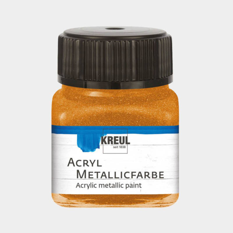 Ludibrium-KREUL - Acryl Metallicfarbe Goldbronce 20 ml