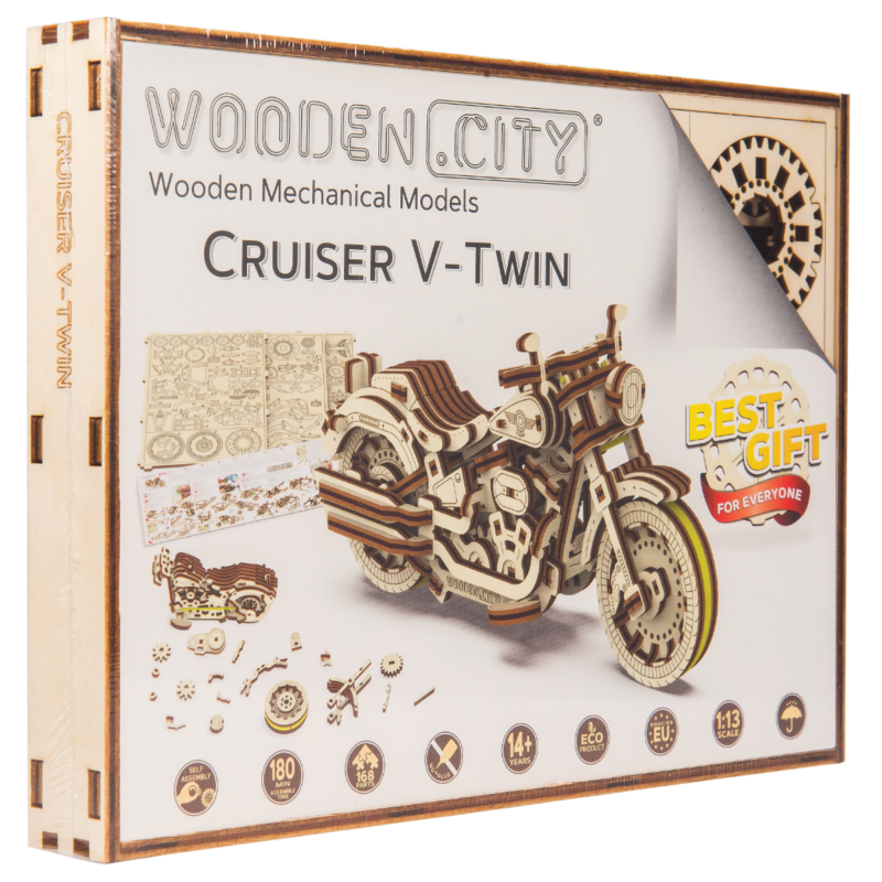 Ludibrium-Wooden.City - Cruiser V-Twin WR342 - Holzbausatz