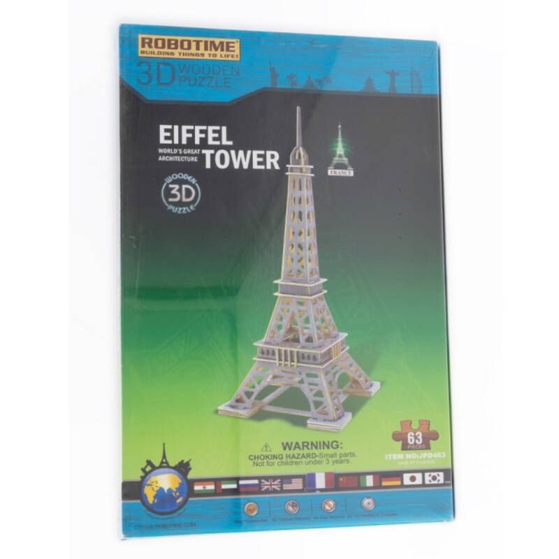 Ludibrium-Anek - Eiffelturm - 3D Puzzle aus Holz