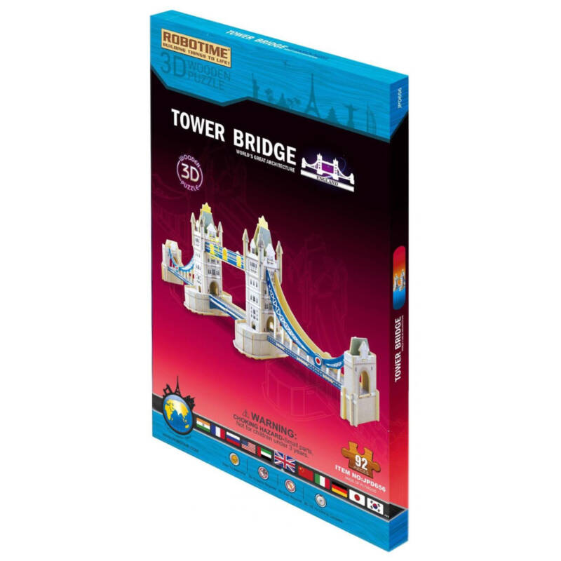 Ludibrium-Anek - Tower Bridge - 3D Puzzle aus Holz