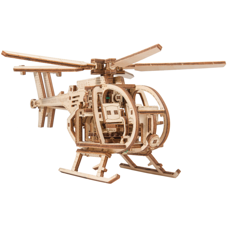 Ludibrium-Wooden.City - Helicopter WR344 - Holzbausatz