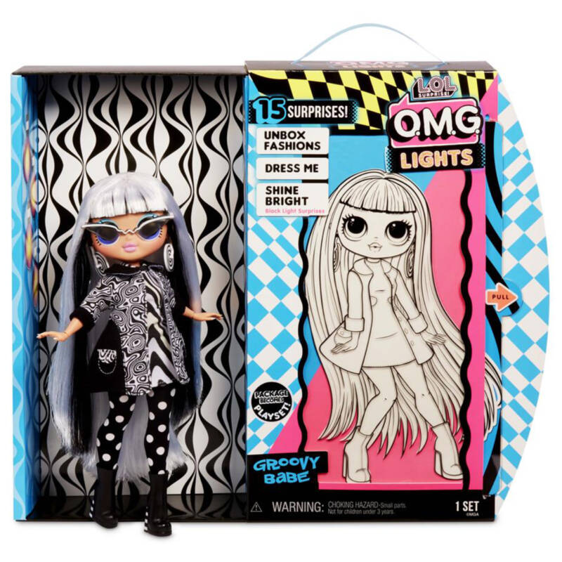 Ludibrium-MGA Entertainment - L.O.L. Surprise OMG Doll Neon Series - Groovy Babe - Modepop