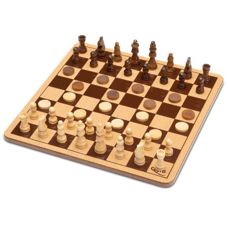 Ludibrium-Cayro the Games - Schach und Dame in Metallbox