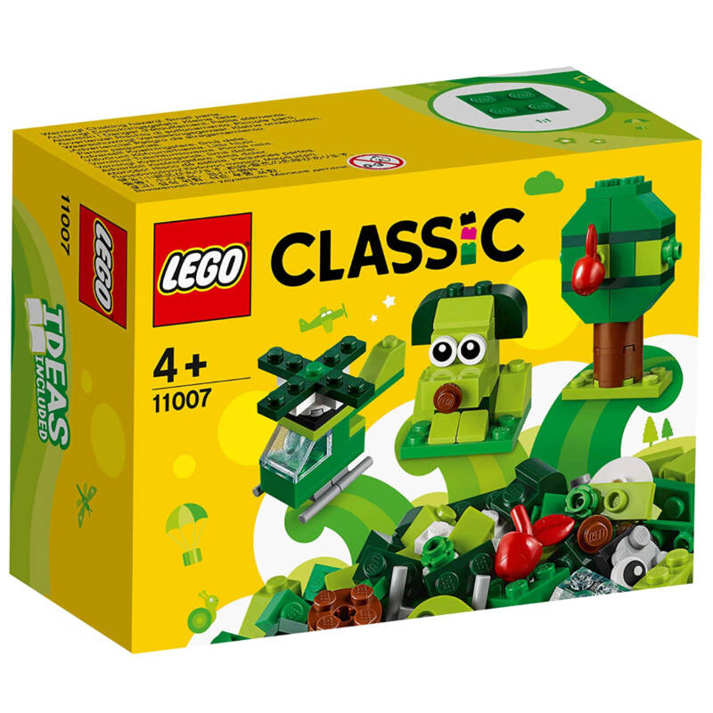 Ludibrium-LEGO Classic 11007 - Grünes Kreativ-Set Lernstarter-Set - Klemmbausteine