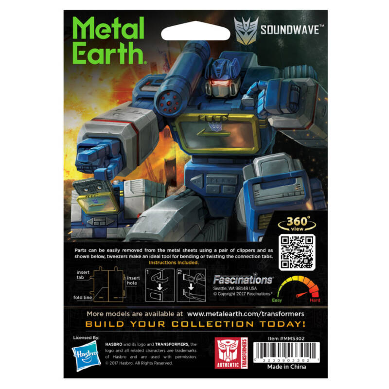 Ludibrium-Metal Earth - Transformers Soundwave - MMS302