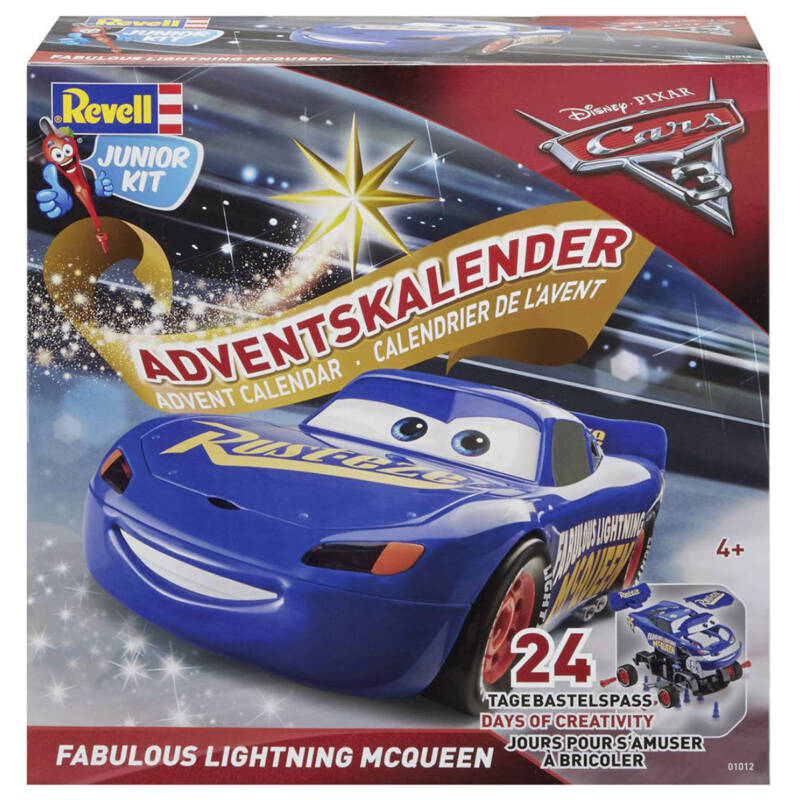 Ludibrium-Revell 01012 - Advenskalender "Fabulous Lightning McQueen" Junior Kit