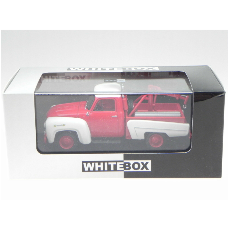 Ludibrium-Whitebox - Chevrolet 3100 Tow Truck 1956 rot/weiss 1:43