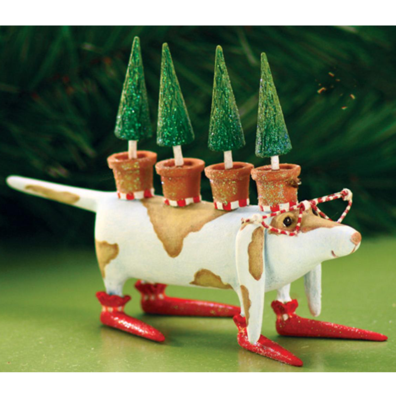 Ludibrium-Krinkles - Tree Hound Dog Christmas Ornament