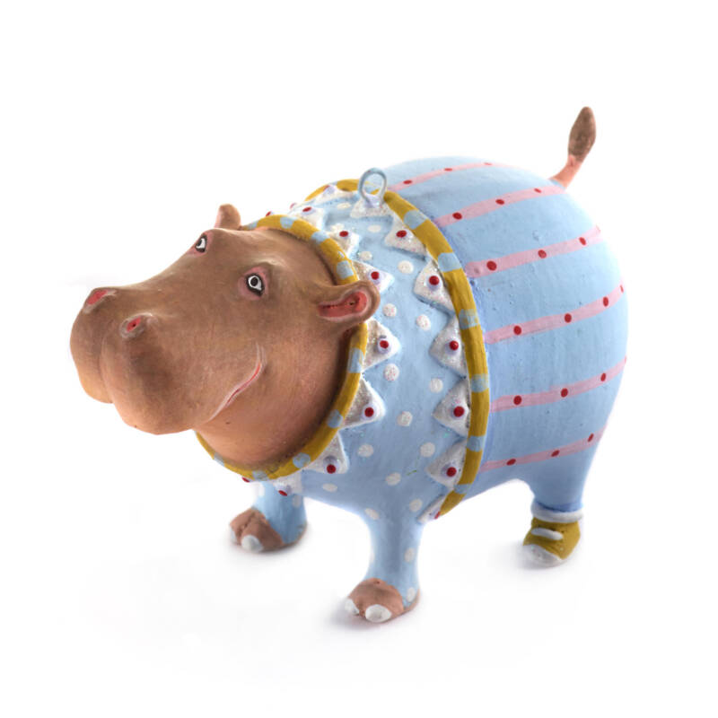 Ludibrium-Krinkles - Jambo Hugo Hippo Mini Ornament