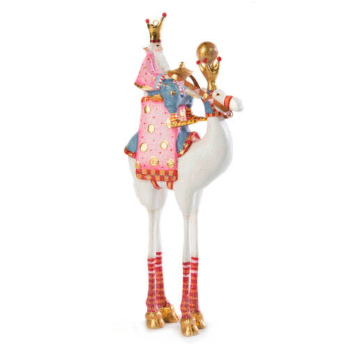 Ludibrium-Krinkles - Nativity Minifiguren – weisses Kamel mit Heilgem König Balthazar