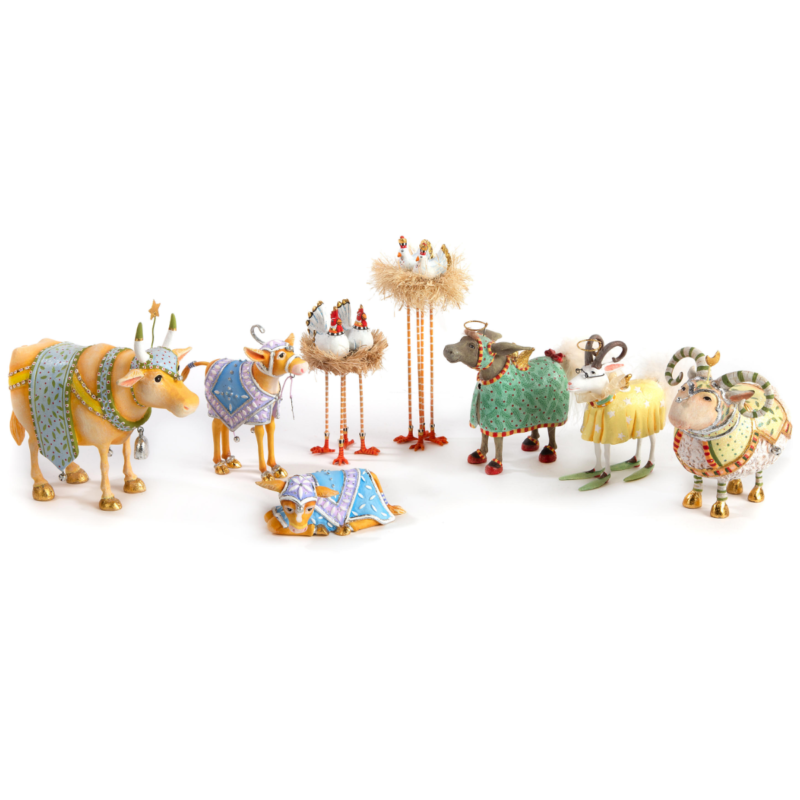 Ludibrium-Krinkles - Nativity Mini Figuren - Huhn und Taube - 2er Set